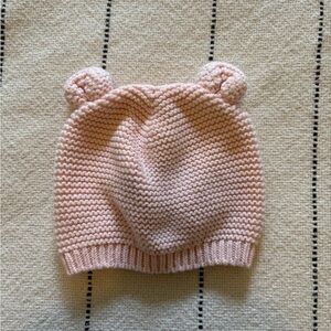 Gap Pink Knit Baby Beanie